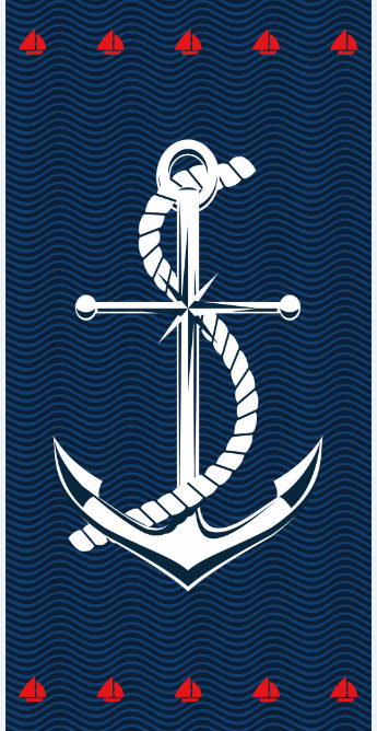 Beach Towel-Anchor