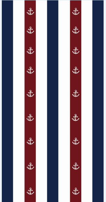 Beach Towel-Anchors Stripes