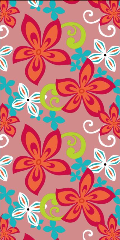 Beach Towel-Flowers