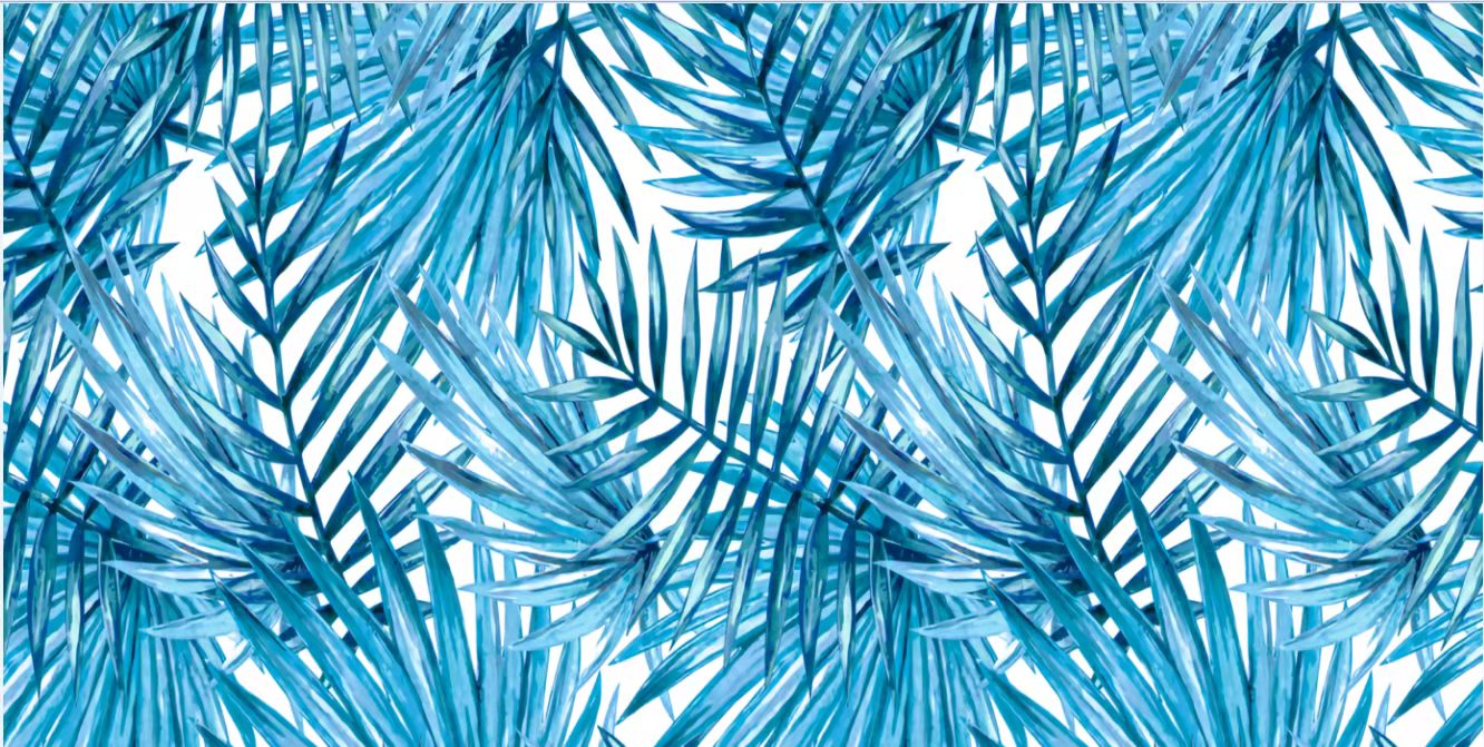 Beach Towel-Green Leaves-Landscape