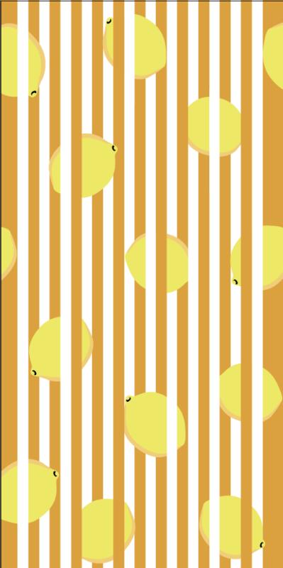 Beach Towel-Lemon Stripes