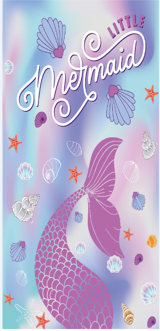 Beach Towel-Little Mermaid
