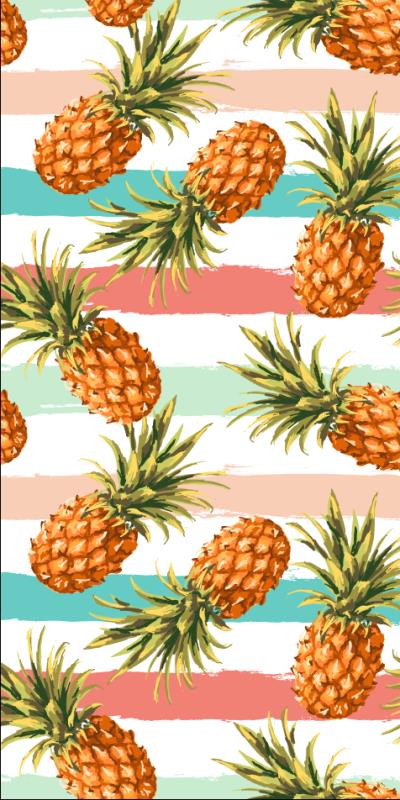 Beach Towel-Pineapples