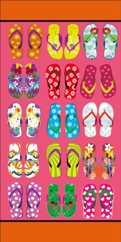 Beach Towel-Slippers