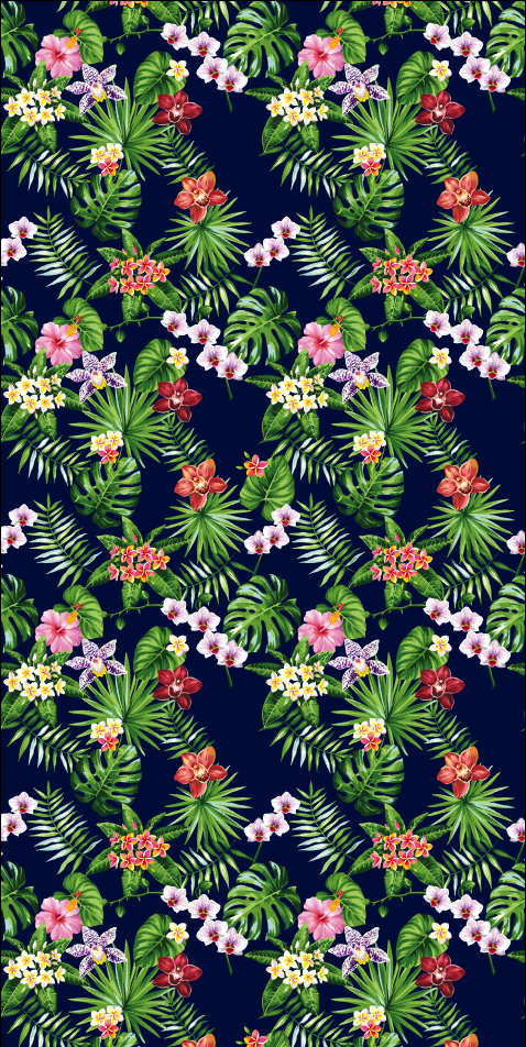 Beach Towel-Small Flowers