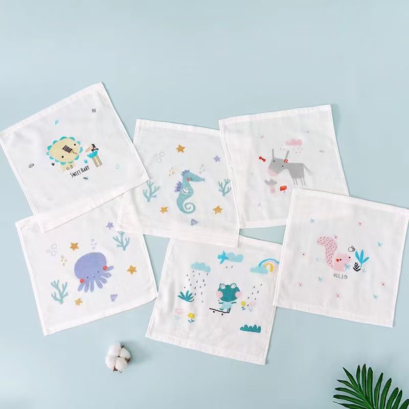 Double Gauze Cotton Square Towel