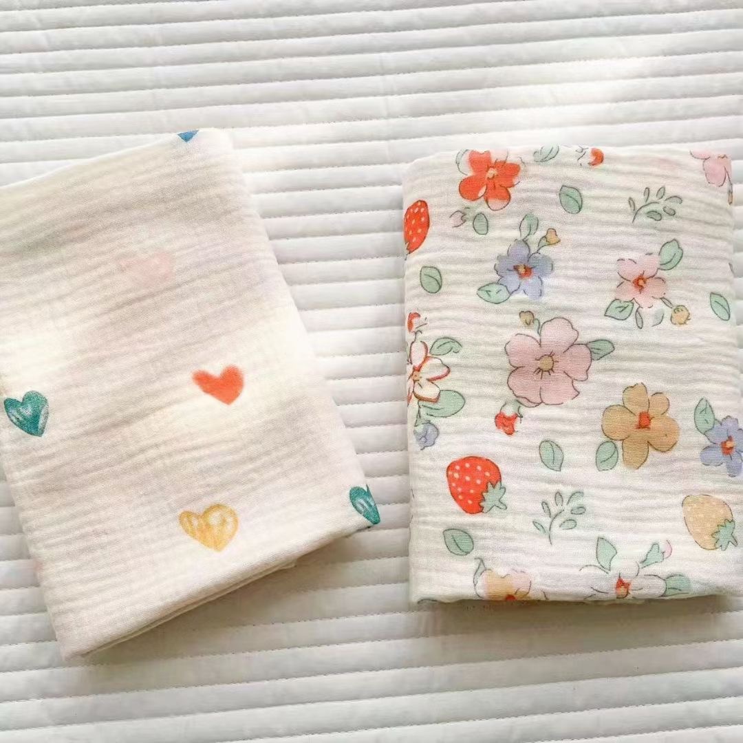 Heart Double Gauze Cotton Swaddle