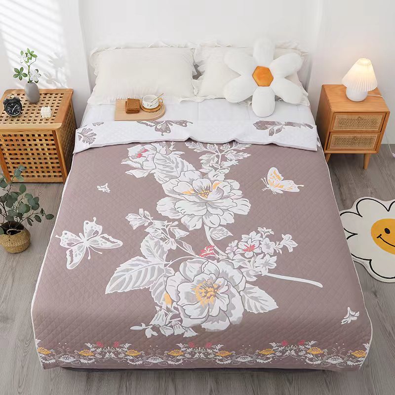 Coffee Flower and Butterfly Blanket