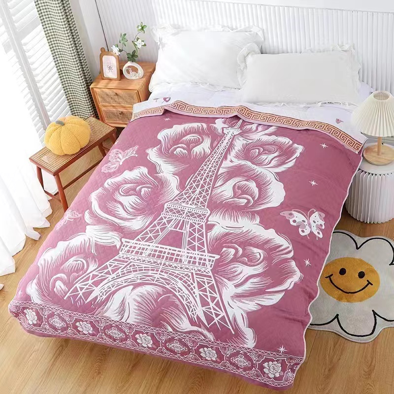 Fuchsia Tower Blanket