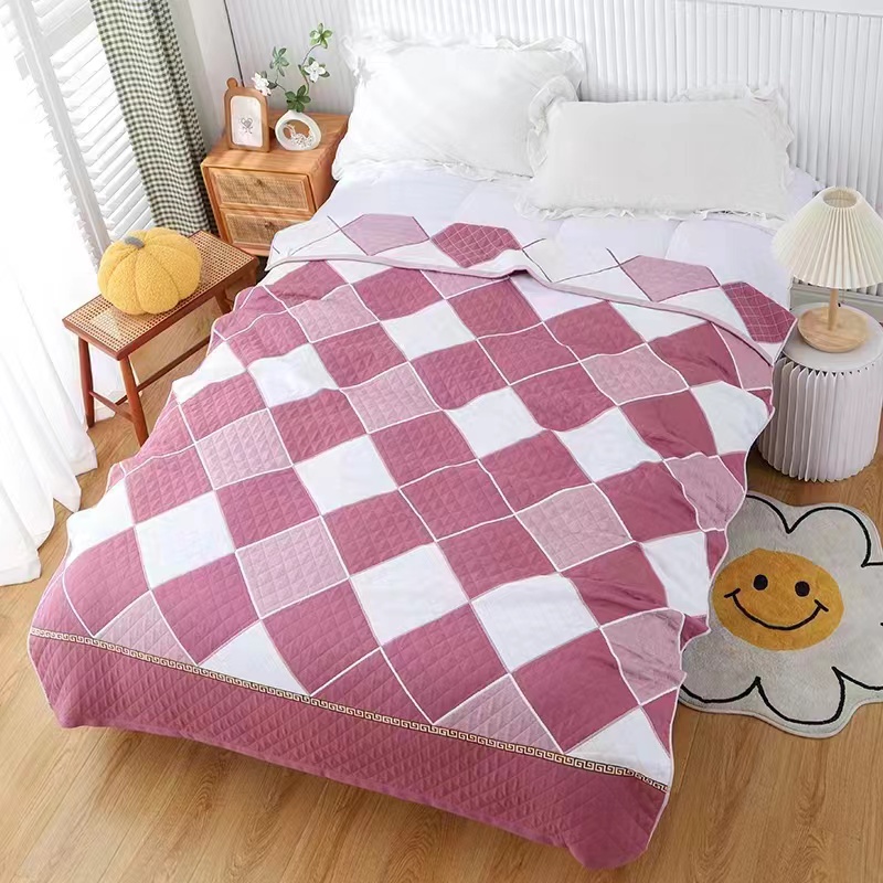 Fuchsia Square Blanket