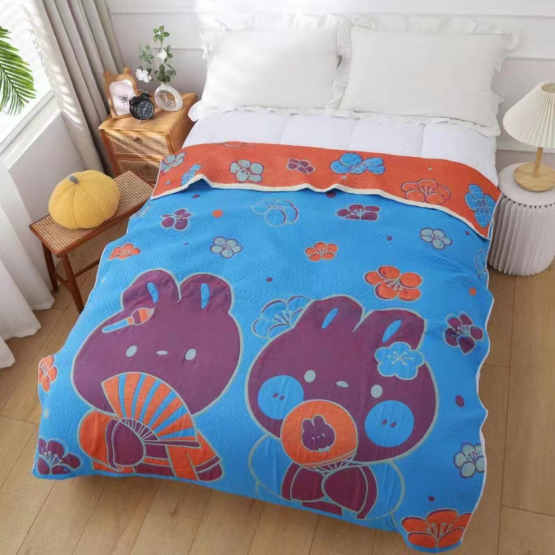 Blue Rabbits Blanket